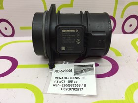 Medidor Massa de Ar Renault Senic III 1.5 105Cv de 2011 - Ref OEM :  8200682558 / B